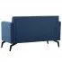 Szczegółowe zdjęcie nr 9 produktu Stylowa 2-osobowa sofa Skoma 2X - niebieska