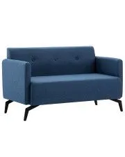 Stylowa 2-osobowa sofa Skoma 2X - niebieska w sklepie aosom.live