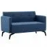Zdjęcie produktu Stylowa 2-osobowa sofa Skoma 2X - niebieska.