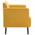 Szczegółowe zdjęcie nr 4 produktu Stylowa 2-osobowa sofa Skoma 2X - żółta