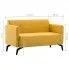 Szczegółowe zdjęcie nr 5 produktu Stylowa 2-osobowa sofa Skoma 2X - żółta