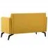 Szczegółowe zdjęcie nr 8 produktu Stylowa 2-osobowa sofa Skoma 2X - żółta