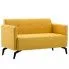 Zdjęcie produktu Stylowa 2-osobowa sofa Skoma 2X - żółta.