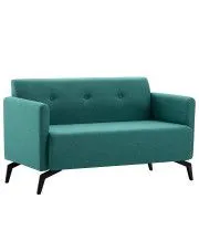 Stylowa 2-osobowa sofa Skoma 2X - zielona w sklepie aosom.live