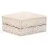 2-osobowa rozkładana beżowa sofa modułowa Demri 3D