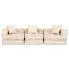 3-osobowa rozkładana beżowa sofa modułowa Demri 5D