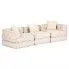 Trzyosobowa beżowa sofa modułowa - Montanex 5D