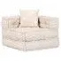 4-osobowa rozkładana beżowa sofa modułowa Demri 6D