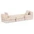 4-osobowa rozkładana beżowa sofa modułowa Demri 7D
