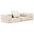 Dwuosobowa beżowa sofa modułowa Demri D1