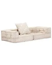 Dwuosobowa beżowa sofa modułowa - Montanex D1 w sklepie aosom.live
