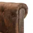 Szczegółowe zdjęcie nr 8 produktu Narożnik w stylu Chesterfield z leżanką Xavier 4Q - brązowy