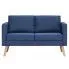Szczegółowe zdjęcie nr 4 produktu Komplet 2 sof wypoczynkowych Kazora - Niebieski