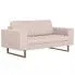 Elegancka dwuosobowa sofa Ladi 2X - kremowa