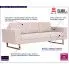 Szczegółowe zdjęcie nr 8 produktu Elegancka trzyosobowa sofa Ladi 3X - kremowa