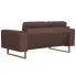 Fotografia Elegancka dwuosobowa sofa Ladi 2X - brązowa z kategorii Kanapy i sofy