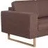 Zdjęcie elegancka dwuosobowa sofa Williams, brązowa | aosom.live