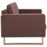 Szczegółowe zdjęcie nr 4 produktu Elegancka dwuosobowa sofa Ladi 2X - brązowa