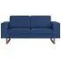 Zdjęcie elegancka dwuosobowa sofa Williams, niebieska | aosom.live