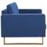 Szczegółowe zdjęcie nr 4 produktu Granatowa elegancka dwuosobowa sofa - Ladi 2X