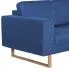 Szczegółowe zdjęcie nr 6 produktu Granatowa elegancka dwuosobowa sofa - Ladi 2X