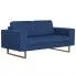 Zdjęcie produktu Granatowa elegancka dwuosobowa sofa - Ladi 2X.