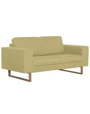 Elegancka dwuosobowa sofa Ladi 2X - zielona w sklepie aosom.live
