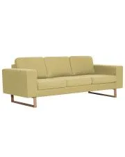 Elegancka trzyosobowa sofa Ladi 3X - zielona w sklepie aosom.live