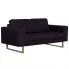 Elegancka dwuosobowa sofa Ladi 2X - czarna