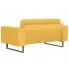 Fotografia Elegancka dwuosobowa sofa Ladi 2X - żółta z kategorii Kanapy i sofy