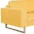 Szczegółowe zdjęcie nr 5 produktu Elegancka dwuosobowa sofa Ladi 2X - żółta