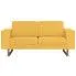 Szczegółowe zdjęcie nr 7 produktu Elegancka dwuosobowa sofa Ladi 2X - żółta
