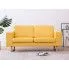 Szczegółowe zdjęcie nr 9 produktu Elegancka dwuosobowa sofa Ladi 2X - żółta