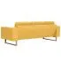 Fotografia Elegancka trzyosobowa sofa Ladi 3X - żółta z kategorii Wypoczynki
