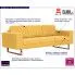Szczegółowe zdjęcie nr 8 produktu Elegancka trzyosobowa sofa Ladi 3X - żółta