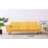 Szczegółowe zdjęcie nr 9 produktu Elegancka trzyosobowa sofa Ladi 3X - żółta