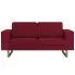 Zdjęcie dwuosobowa sofa Ladi 2X - czerwone wino | aosom.live