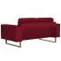Szczegółowe zdjęcie nr 5 produktu Elegancka dwuosobowa sofa Ladi 2X - czerwone wino
