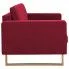Szczegółowe zdjęcie nr 7 produktu Elegancka dwuosobowa sofa Ladi 2X - czerwone wino