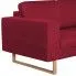 Zdjęcie 3-osobowa sofa Ladi 3X w kolorze czerwonym | aosom.live
