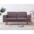 Szczegółowe zdjęcie nr 9 produktu Elegancka dwuosobowa sofa Ladi 2X - taupe