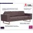 Szczegółowe zdjęcie nr 8 produktu Elegancka trzyosobowa sofa Ladi 3x -  taupe