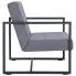 Szczegółowe zdjęcie nr 6 produktu Zgrabna 2-osobowa sofa Aparro - jasnoszara