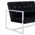Szczegółowe zdjęcie nr 4 produktu Zgrabna 2-osobowa sofa Aparro - aksamit, czarna