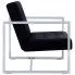 Szczegółowe zdjęcie nr 7 produktu Zgrabna 2-osobowa sofa Aparro - aksamit, czarna