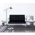 Szczegółowe zdjęcie nr 8 produktu Zgrabna 2-osobowa sofa Aparro - aksamit, czarna