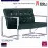 Szczegółowe zdjęcie nr 8 produktu Zgrabna 2-osobowa sofa Aparro - ciemnozielona