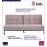 Zdjęcie welurowa sofa Tiago różowa do salonu | aosom.live