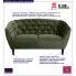 Fotografia Pikowana sofa Ipanema - zielona z kategorii Kanapy i sofy