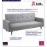 Fotografia Rozkładana sofa Lauren - szara z kategorii Kanapy i sofy